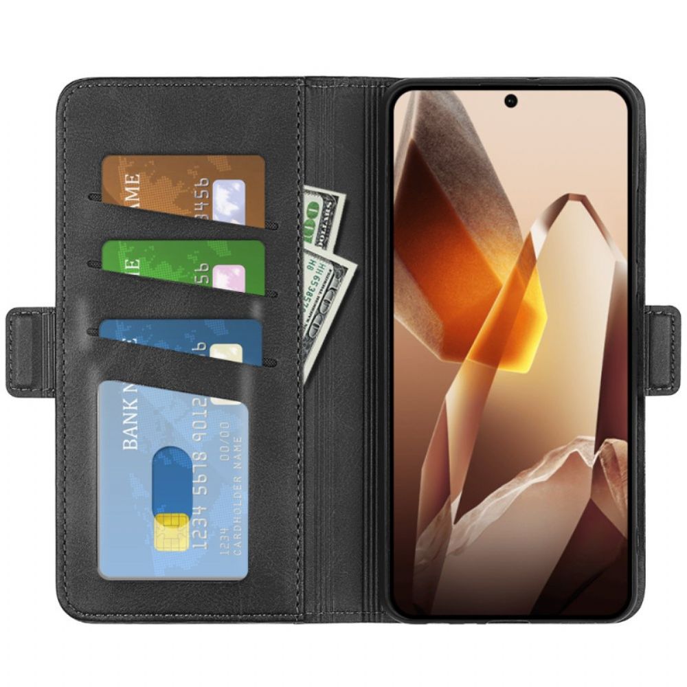 Leren Hoesje Voor Oneplus 13 Dubbele Sluiting