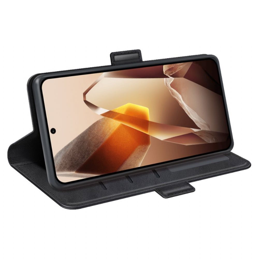 Leren Hoesje Voor Oneplus 13 Dubbele Sluiting