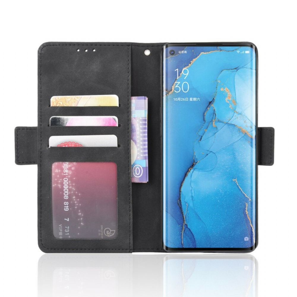 Flip Case voor Oppo Find X2 Neo Eerste Klas Multi-kaart