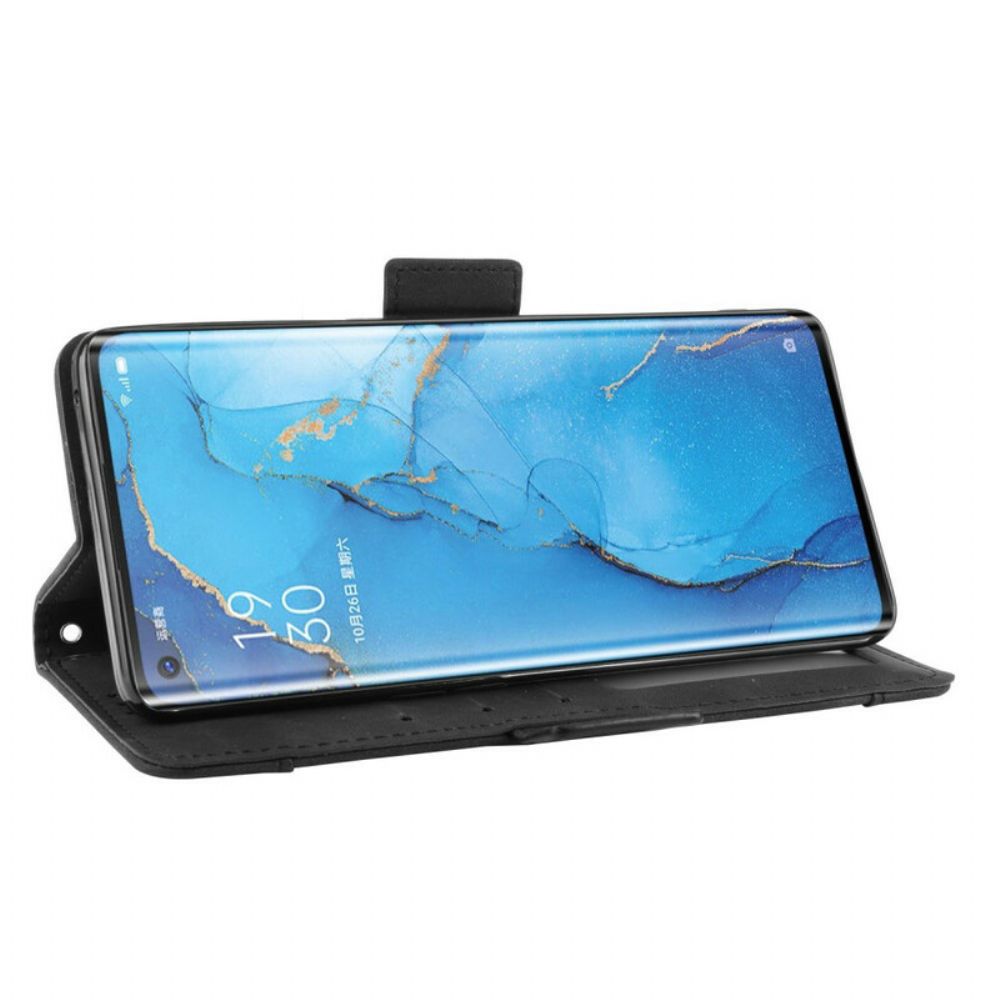 Flip Case voor Oppo Find X2 Neo Eerste Klas Multi-kaart