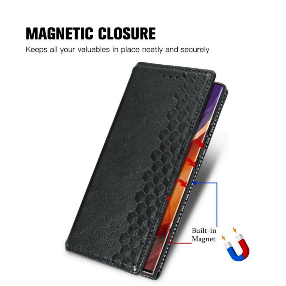 Bescherming Hoesje voor Samsung Galaxy Note 20 Ultra Folio-hoesje Leren Band Met Diamanteffect