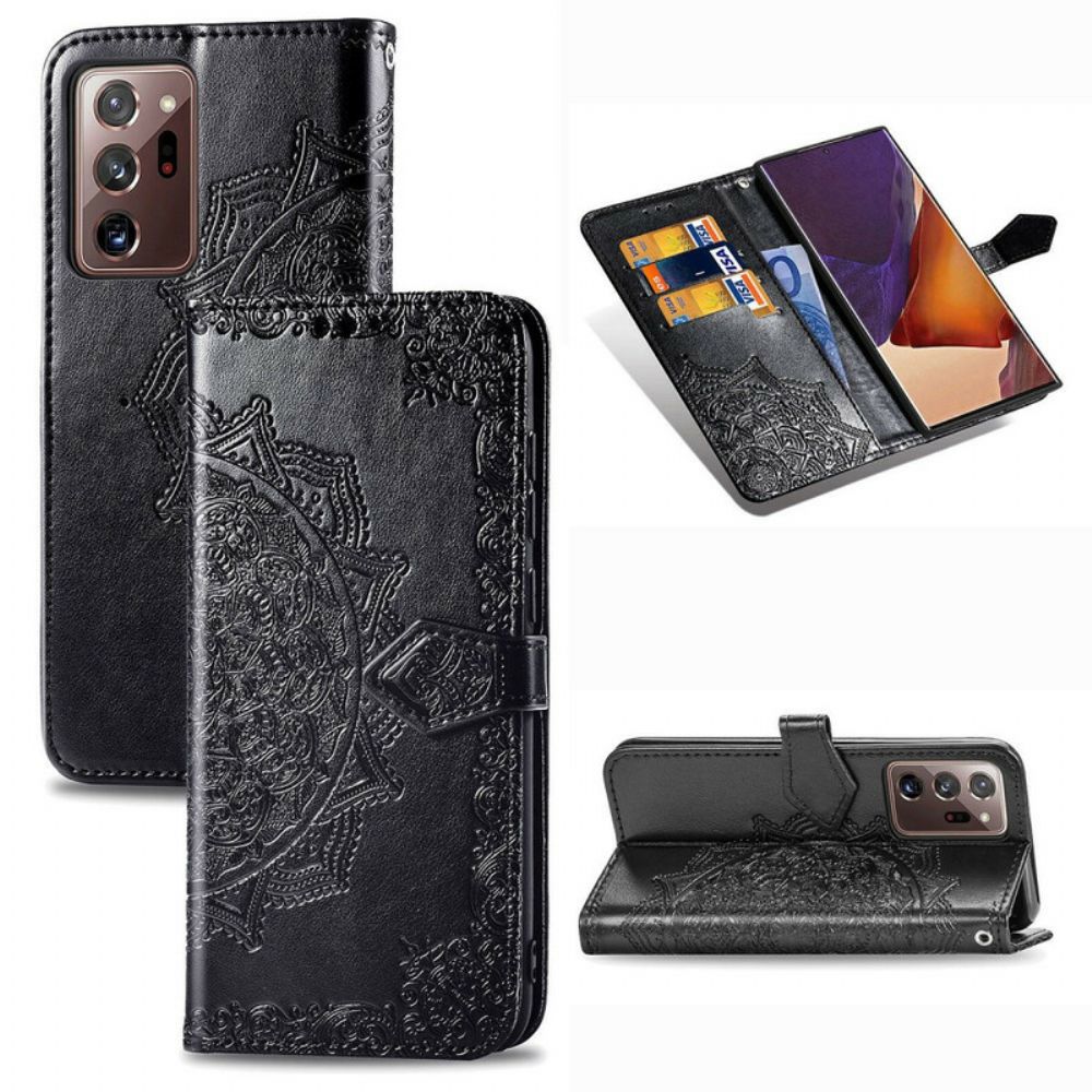 Folio-hoesje voor Samsung Galaxy Note 20 Ultra Mandala Van Middelbare Leeftijd