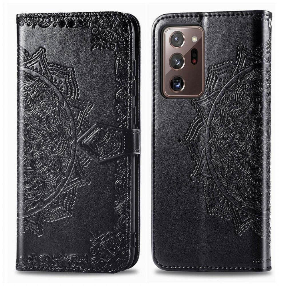 Folio-hoesje voor Samsung Galaxy Note 20 Ultra Mandala Van Middelbare Leeftijd