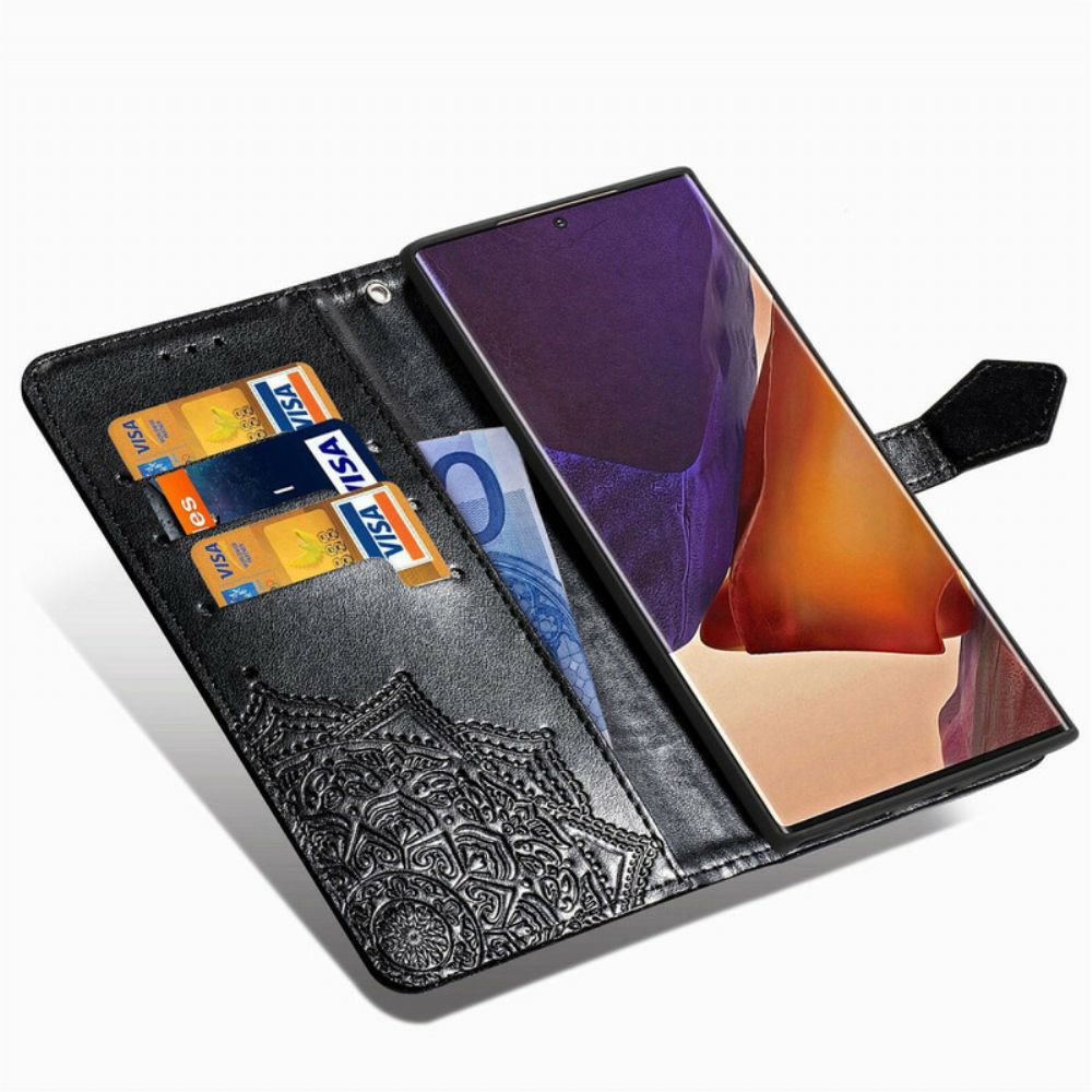 Folio-hoesje voor Samsung Galaxy Note 20 Ultra Mandala Van Middelbare Leeftijd