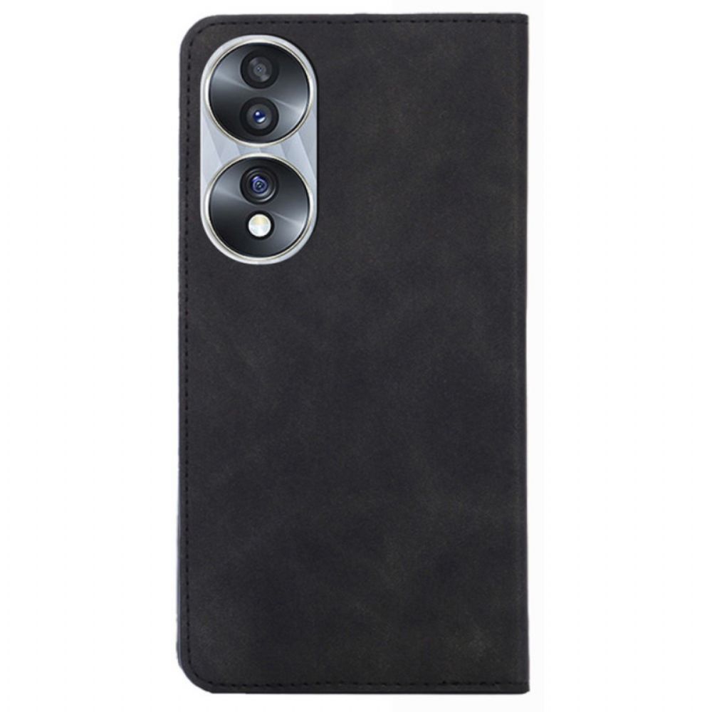 Bescherming Hoesje voor Honor 70 Folio-hoesje Skin-touch