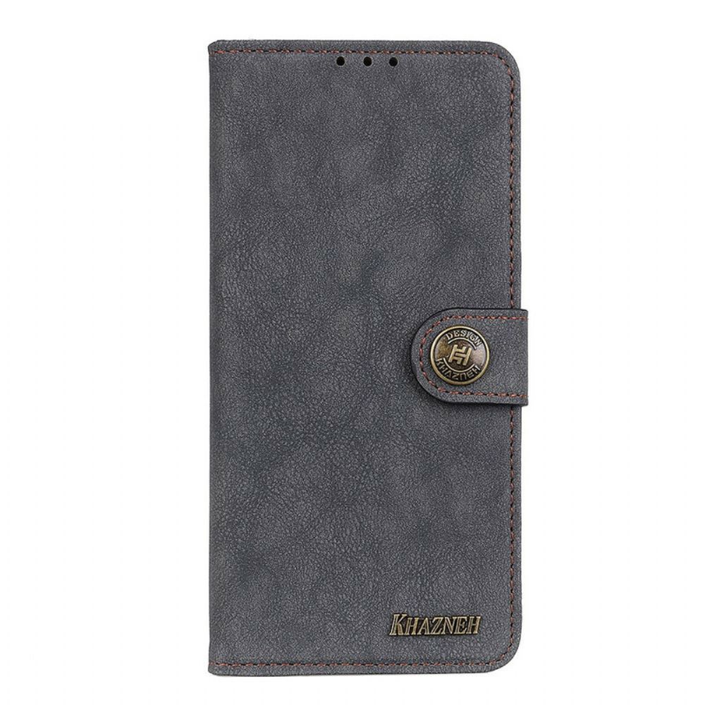 Flip Case voor Huawei P40 Retro Split Kunstleer Khazneh