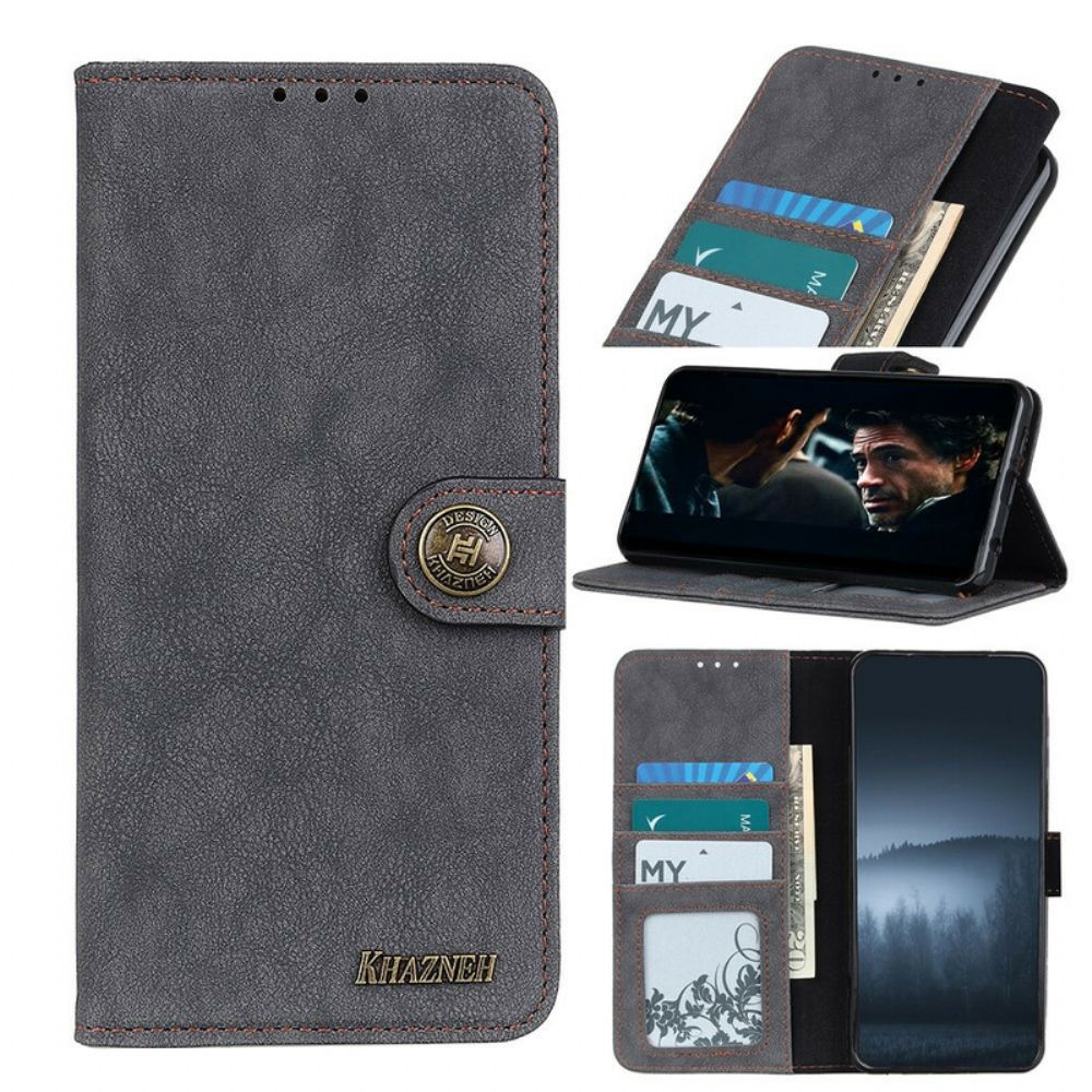 Flip Case voor Huawei P40 Retro Split Kunstleer Khazneh