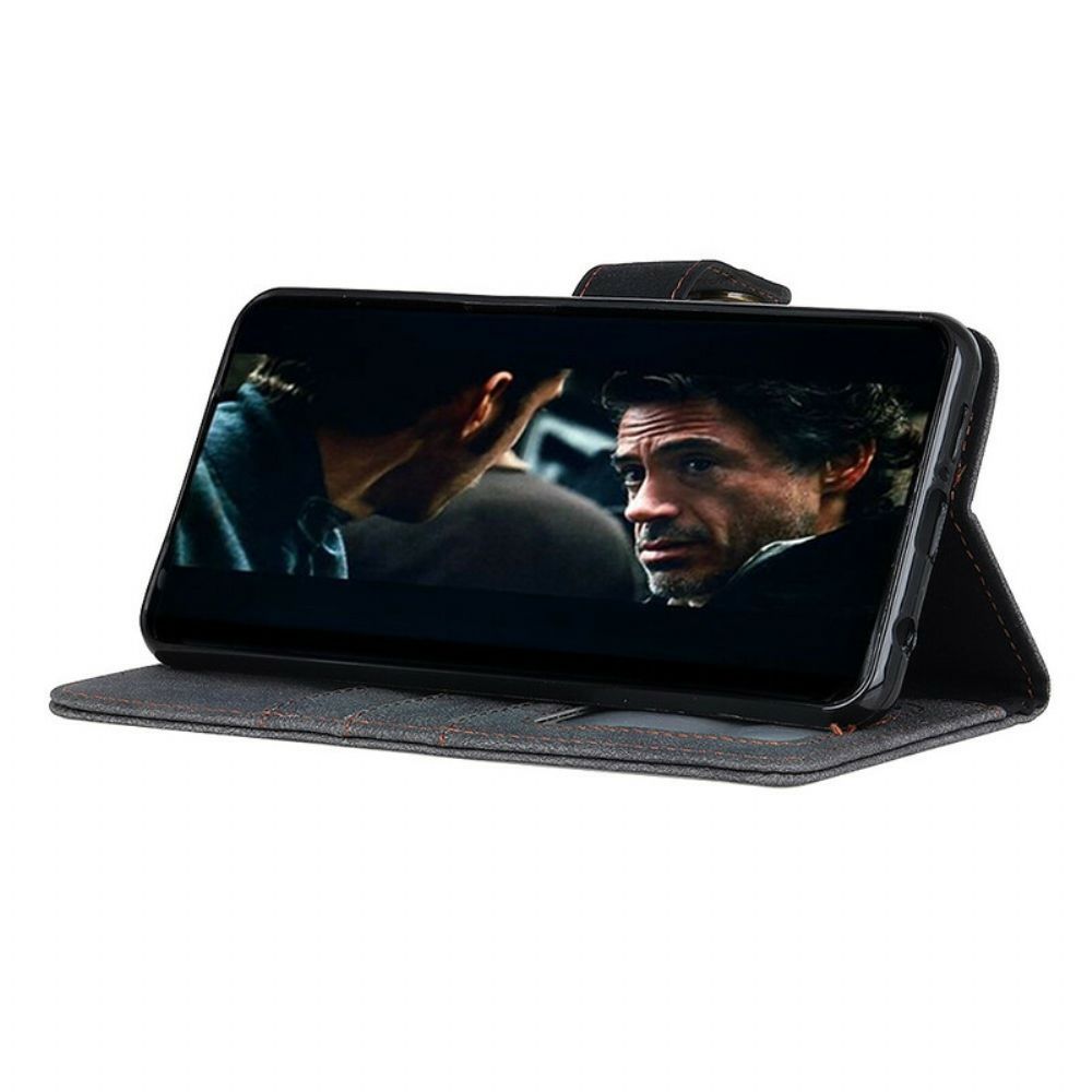 Flip Case voor Huawei P40 Retro Split Kunstleer Khazneh
