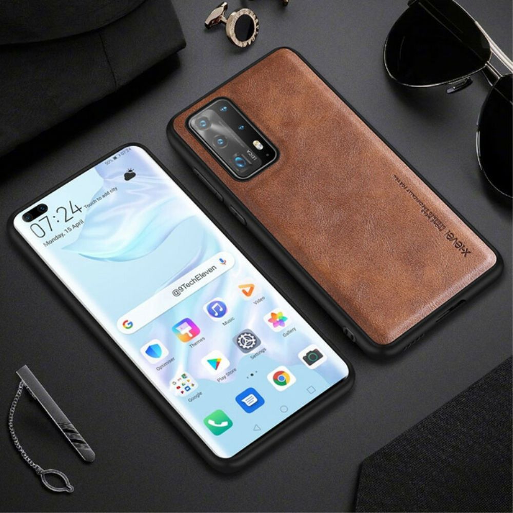Hoesje voor Huawei P40 Vintage Leereffect