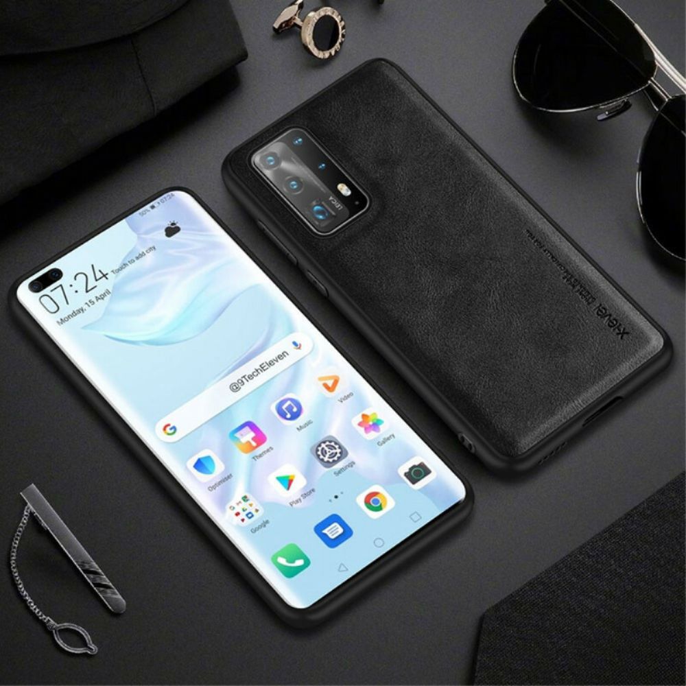 Hoesje voor Huawei P40 Vintage Leereffect