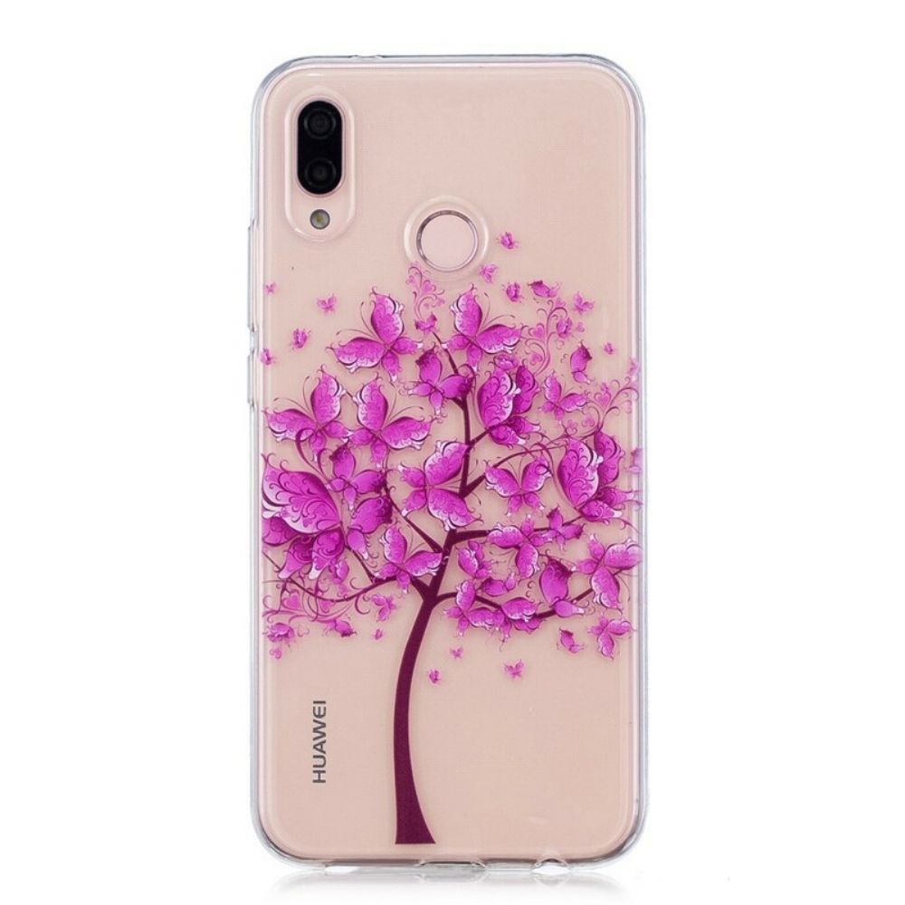 Telefoonhoesje voor Huawei P20 Lite Transparante Gekke Boom