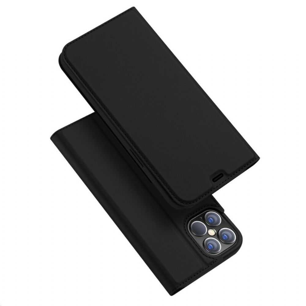 Bescherming Hoesje voor iPhone 12 Pro Max Folio-hoesje Dux Ducis Pro Series-skin