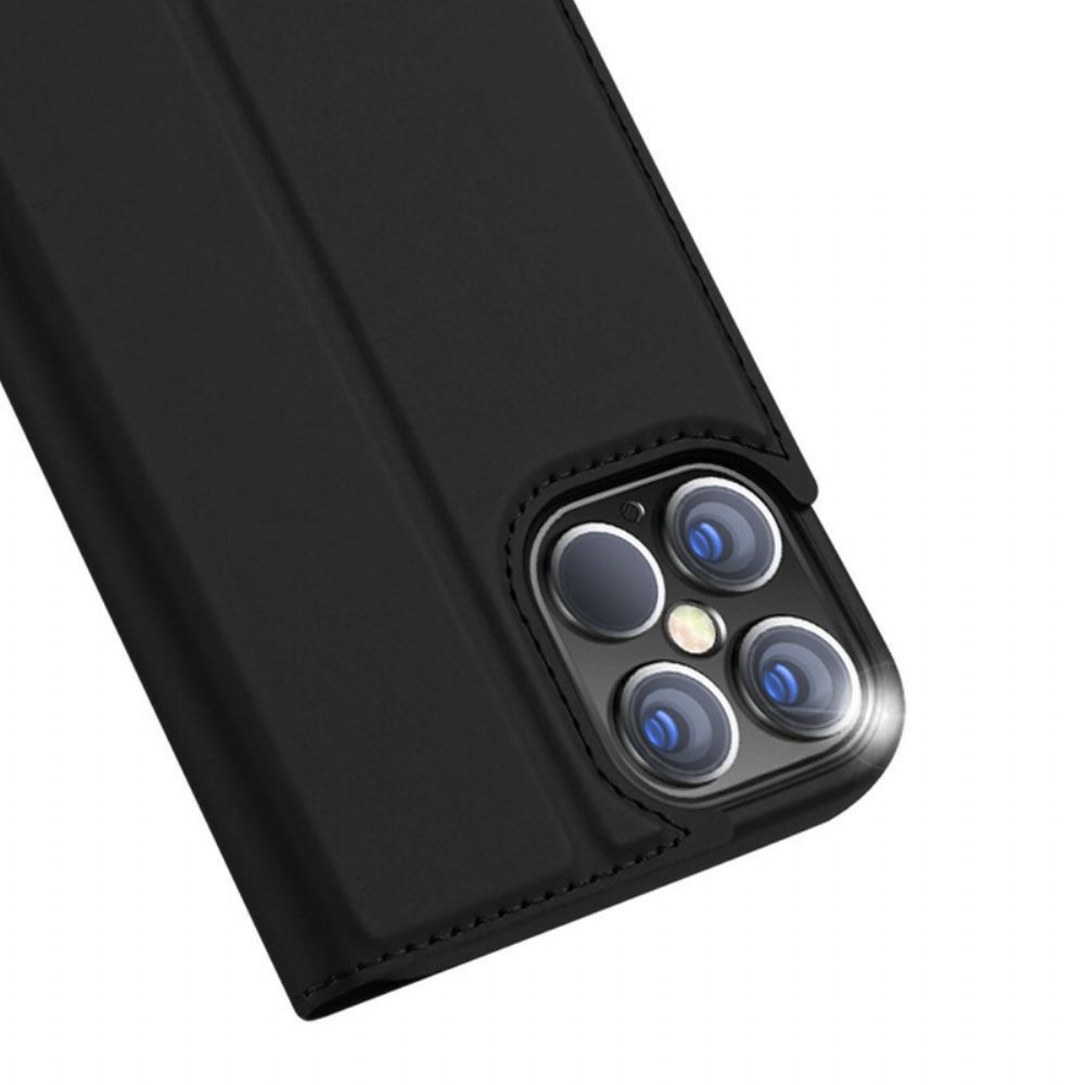 Bescherming Hoesje voor iPhone 12 Pro Max Folio-hoesje Dux Ducis Pro Series-skin
