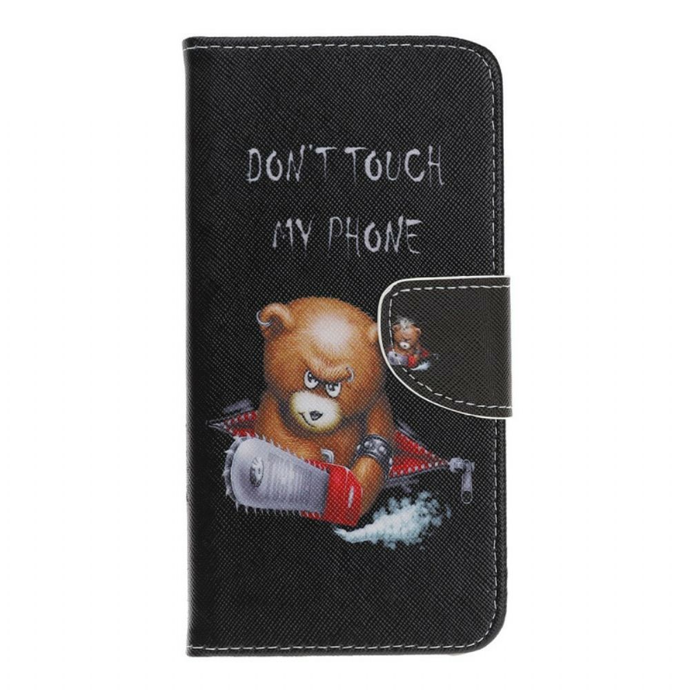 Leren Hoesje voor iPhone 12 Pro Max Gevaarlijke Beer