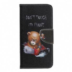 Leren Hoesje voor iPhone 12 Pro Max Gevaarlijke Beer