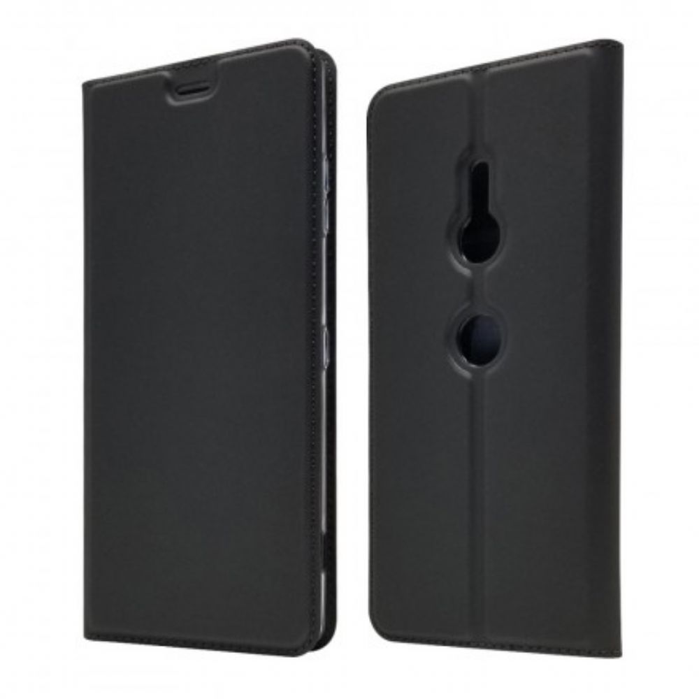 Bescherming Hoesje voor Sony Xperia XZ3 Folio-hoesje Eerste Klas Serie