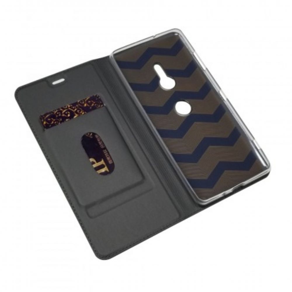 Bescherming Hoesje voor Sony Xperia XZ3 Folio-hoesje Eerste Klas Serie