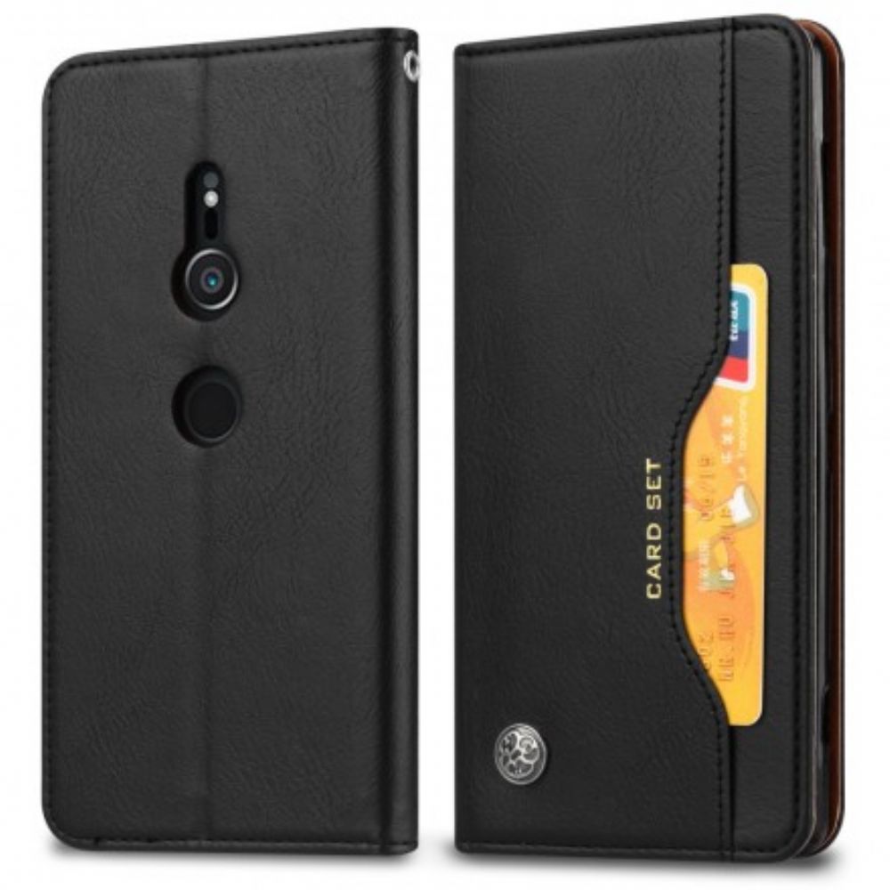 Bescherming Hoesje voor Sony Xperia XZ3 Folio-hoesje Kunstleer Kaarthouder