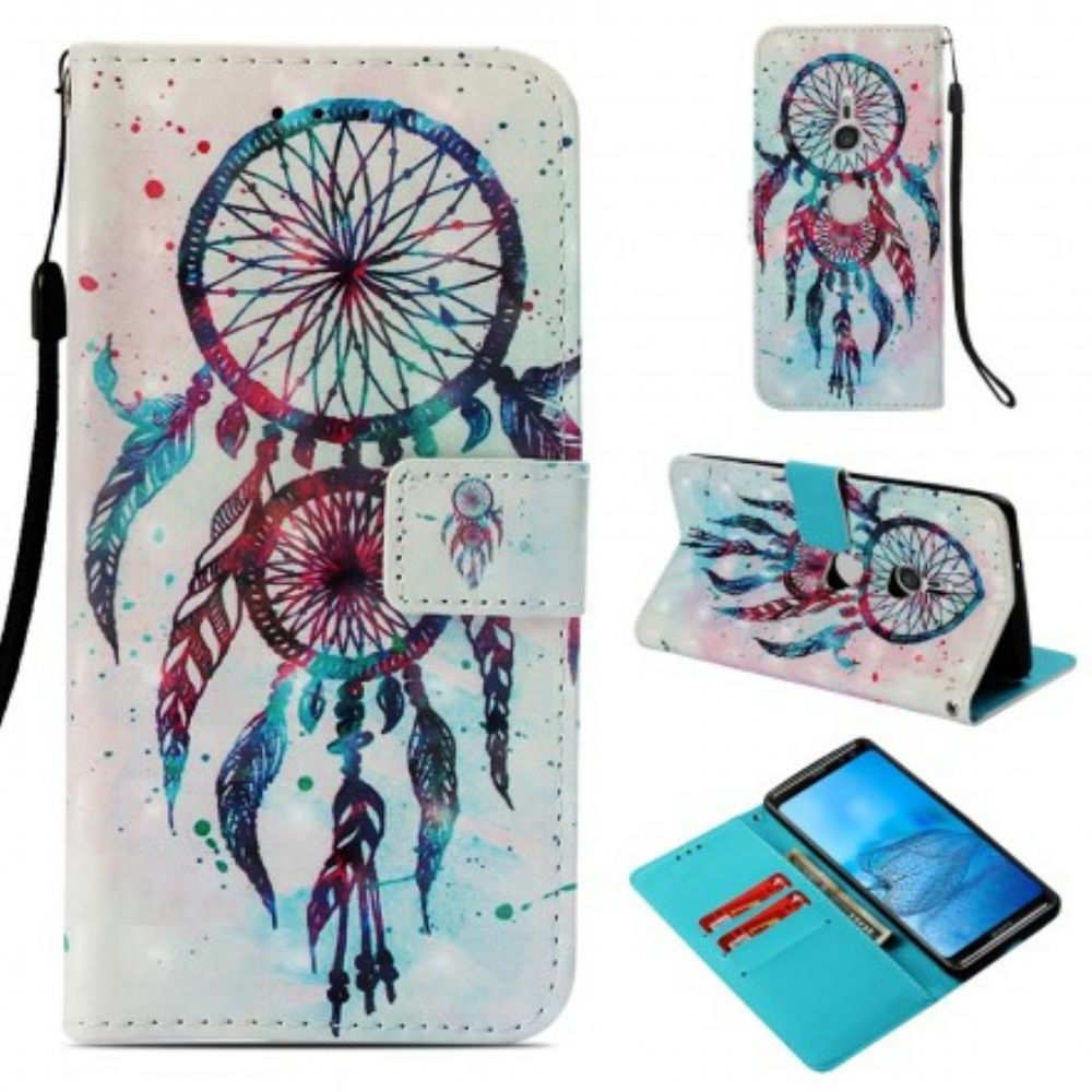 Folio-hoesje voor Sony Xperia XZ3 Aquarel Dromenvanger