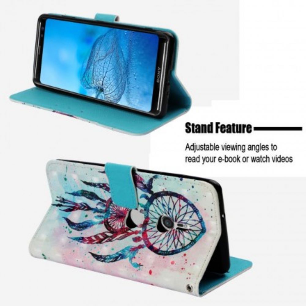 Folio-hoesje voor Sony Xperia XZ3 Aquarel Dromenvanger