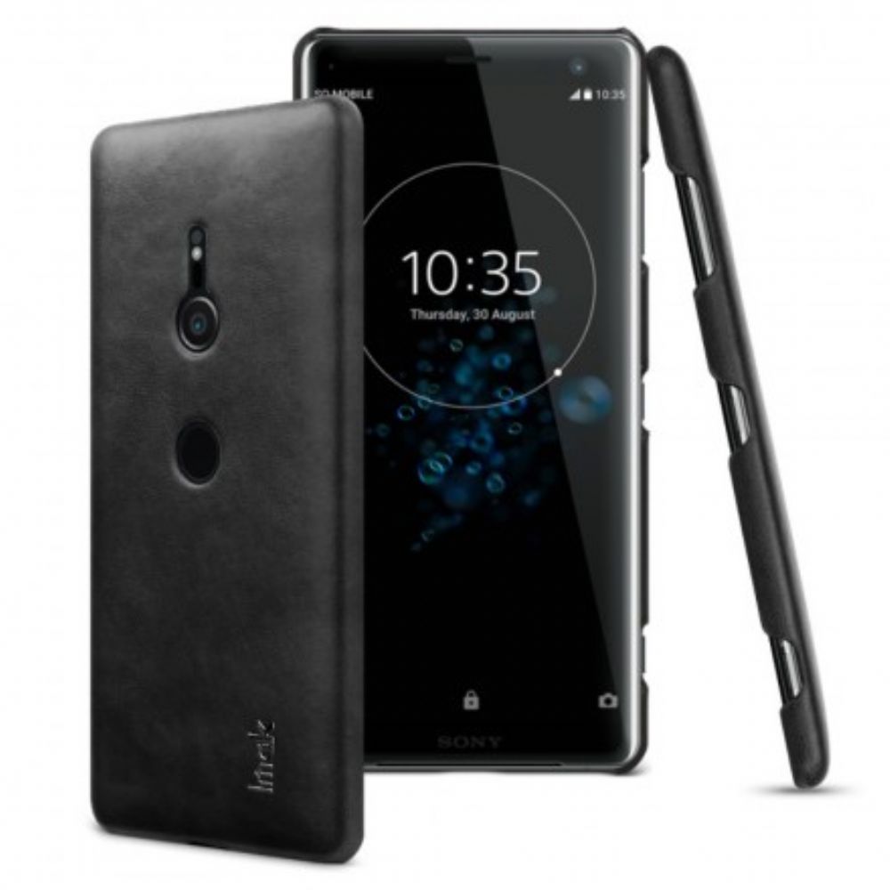 Hoesje voor Sony Xperia XZ3 Imak Ruiyi-serie Leereffect