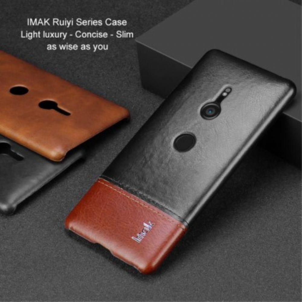 Hoesje voor Sony Xperia XZ3 Imak Ruiyi-serie Leereffect
