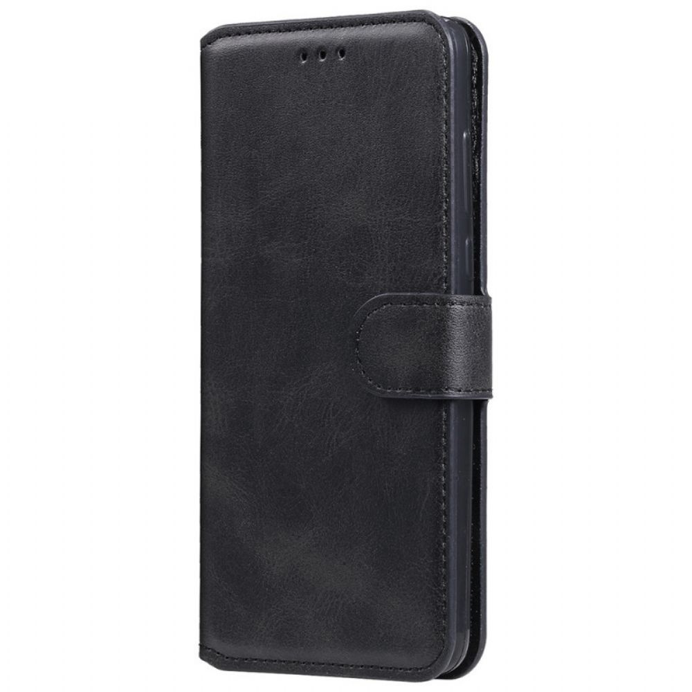 Flip Case voor Oppo A54 5G / A74 5G Ledereffect