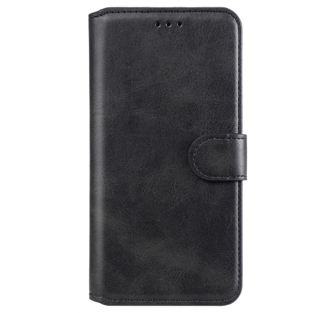 Flip Case voor Oppo A54 5G / A74 5G Ledereffect