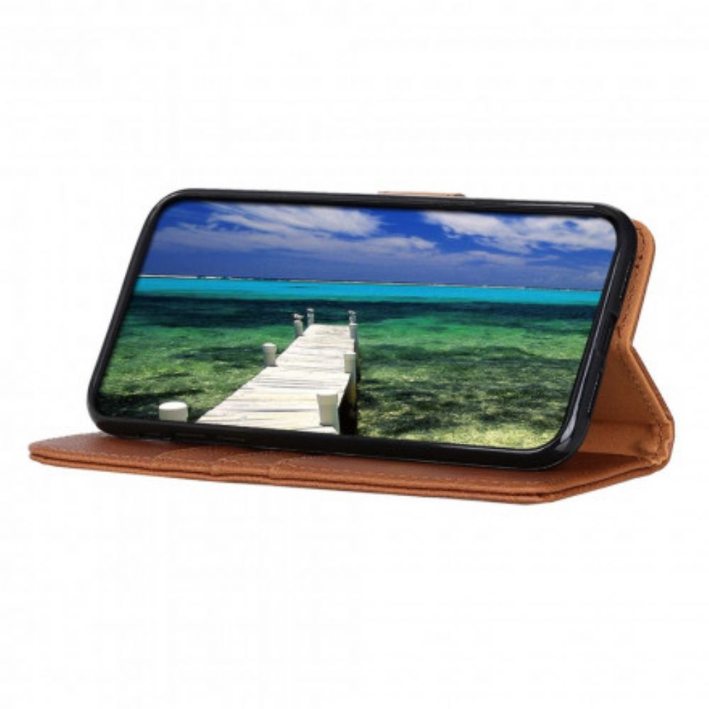 Folio-hoesje voor Oppo A54 5G / A74 5G Imitatieleer Khazneh