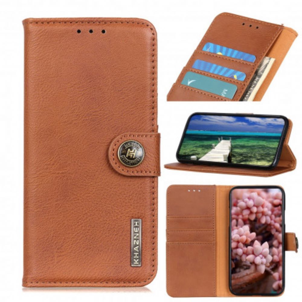 Folio-hoesje voor Oppo A54 5G / A74 5G Imitatieleer Khazneh