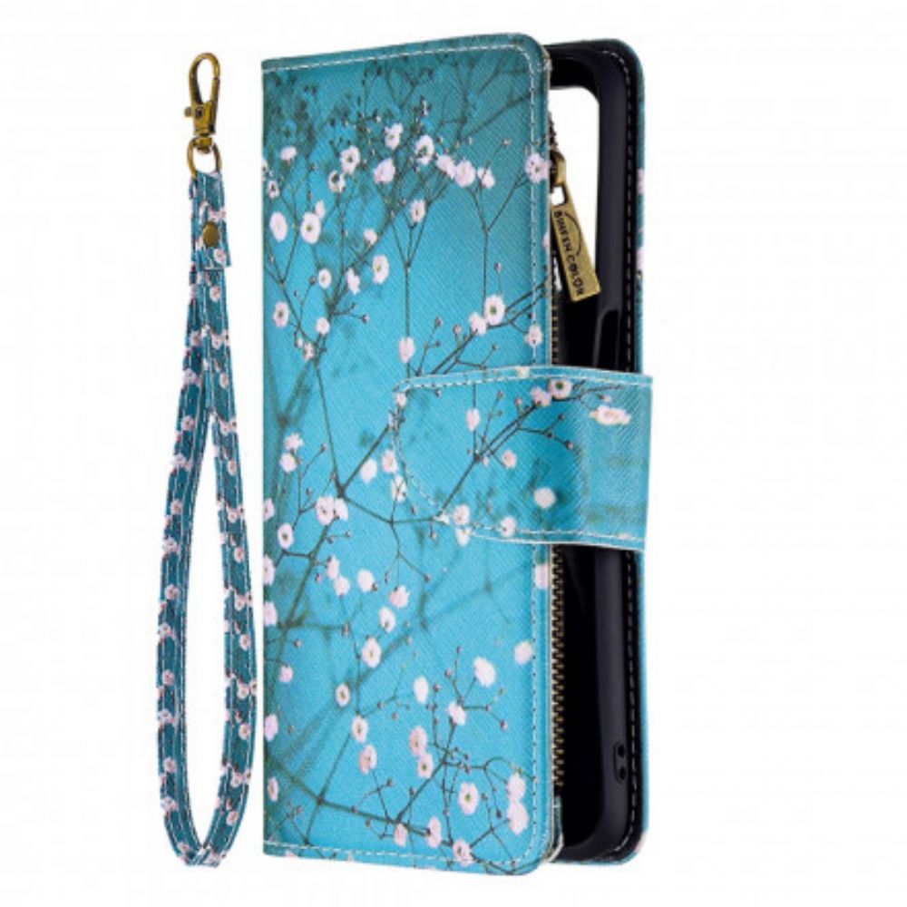 Folio-hoesje voor Oppo A54 5G / A74 5G Zak Met Rits In Boom