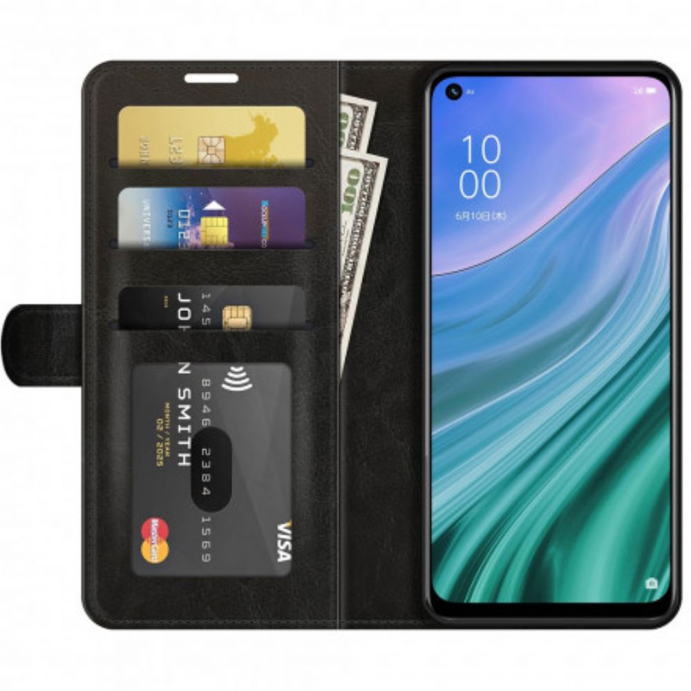 Leren Hoesje voor Oppo A54 5G / A74 5G Ultra Kunstleer
