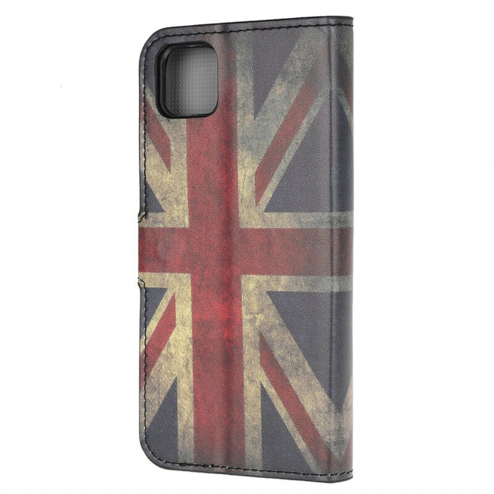 Folio-hoesje voor Huawei Y5p Engeland Vlag