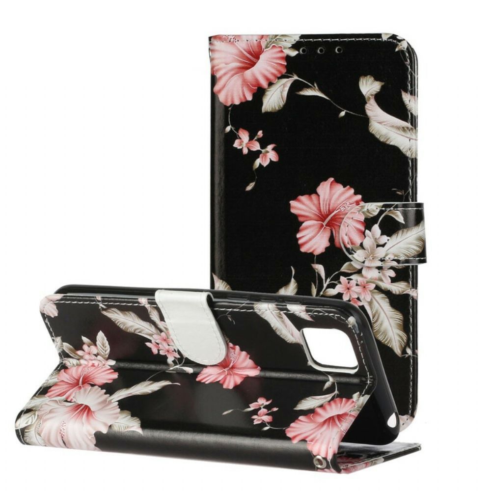Folio-hoesje voor Huawei Y5p Meerdere Bloemen