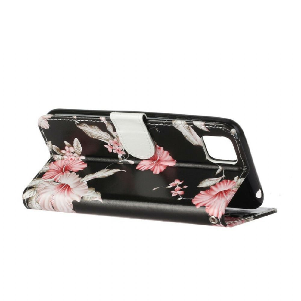 Folio-hoesje voor Huawei Y5p Meerdere Bloemen