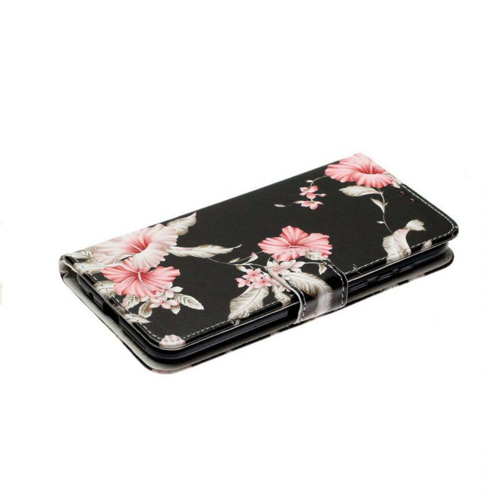 Folio-hoesje voor Huawei Y5p Meerdere Bloemen