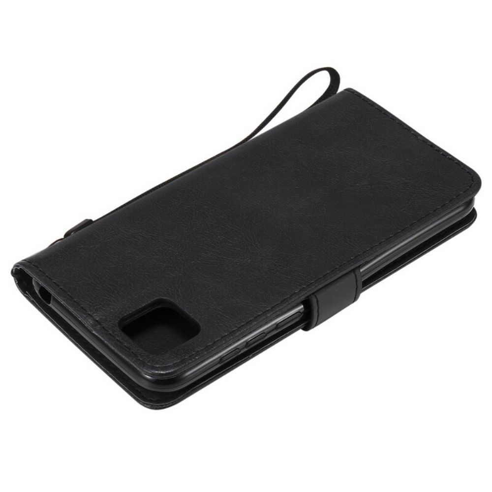 Folio-hoesje voor Huawei Y5p Met Ketting Kunstlederen Band