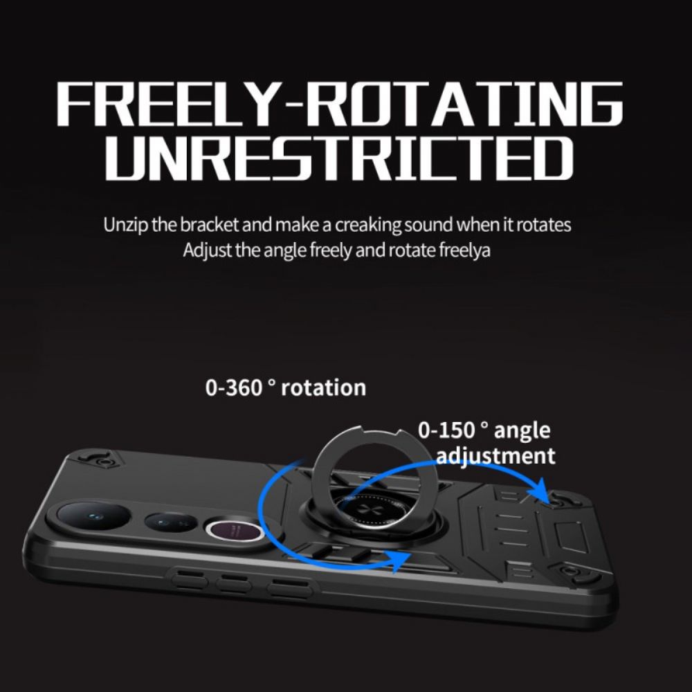 Case Hoesje Vivo V50 Lite 5g Telefoonhoesje Draaibare Standaard En Versterkte Bescherming