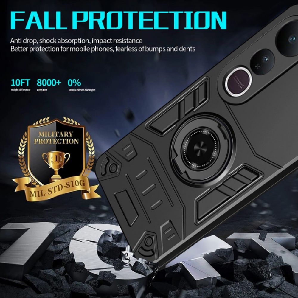 Case Hoesje Vivo V50 Lite 5g Telefoonhoesje Draaibare Standaard En Versterkte Bescherming