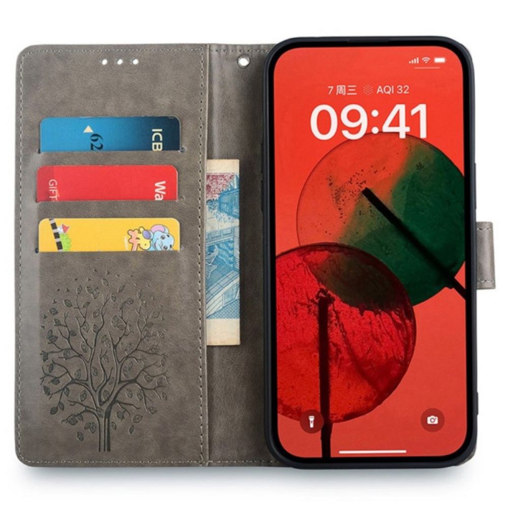 Folio-hoesje Vivo V50 Lite 5g Telefoonhoesje Hertenboom