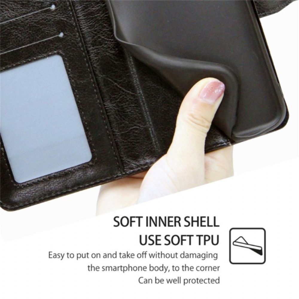 Folio-hoesje Vivo V50 Lite 5g Telefoonhoesje Retro