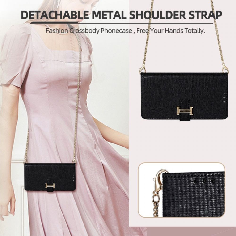 Leren Hoesje Vivo V50 Lite 5g Pailletten Met Ketting Bescherming Hoesje