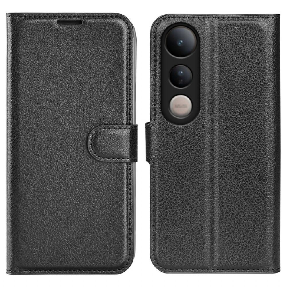 Leren Hoesje Voor Vivo V50 Lite 5g Lychee Kunstleer