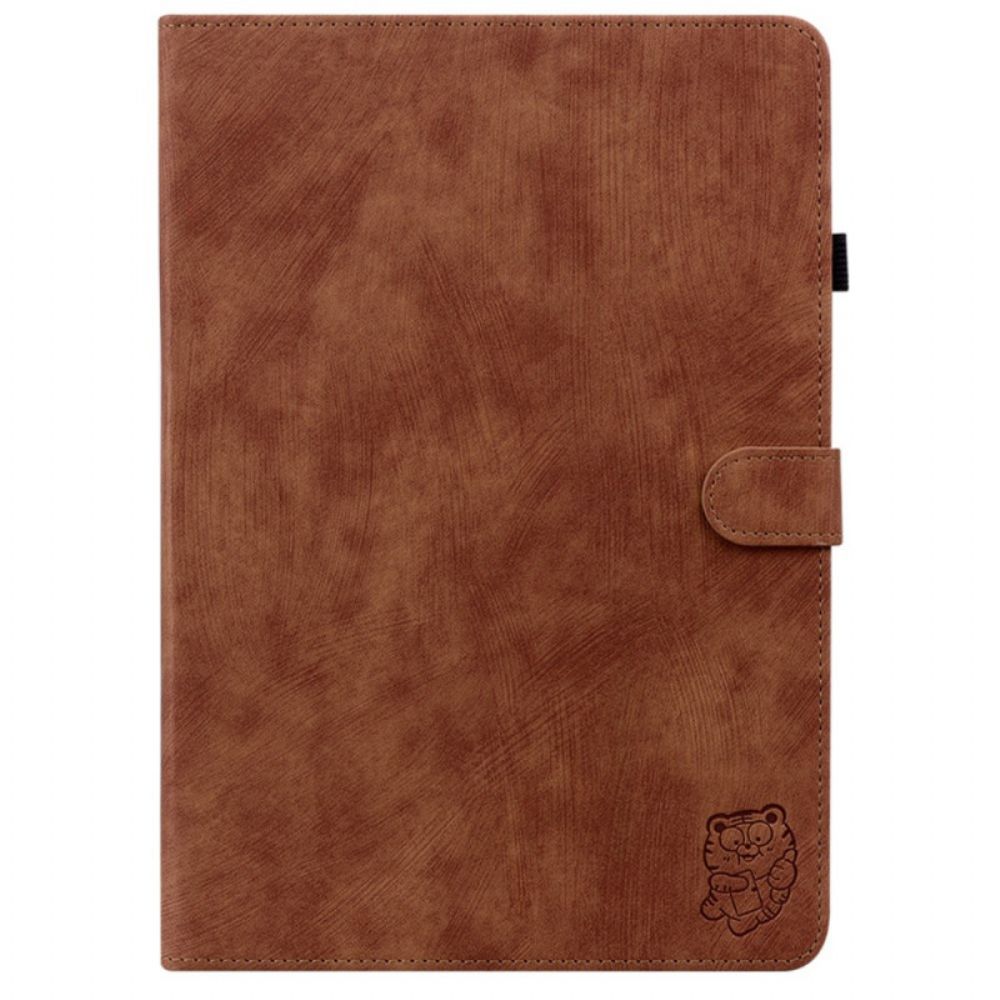 Bescherming Hoesje Samsung Galaxy Tab S9 Fe Tijgerpatroon