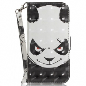 Bescherming Hoesje Oneplus Nord 5 Boze Panda Met Bandjes