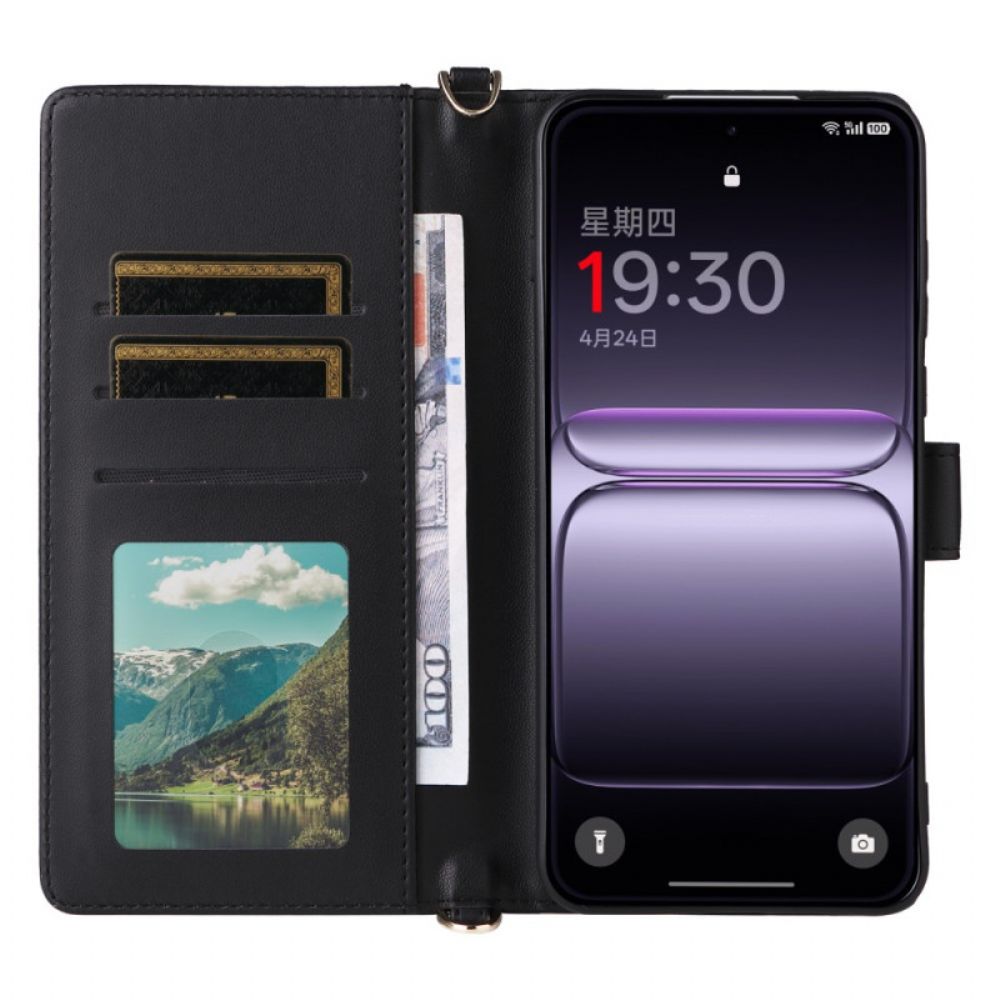 Bescherming Hoesje Oneplus Nord 5 Gewatteerd Met Schouder Bandje