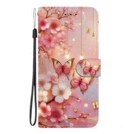 Bescherming Hoesje Oneplus Nord 5 Vlinders En Rozen