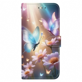 Cover Oneplus Nord 5 Bloemenvlinder Bescherming Hoesje