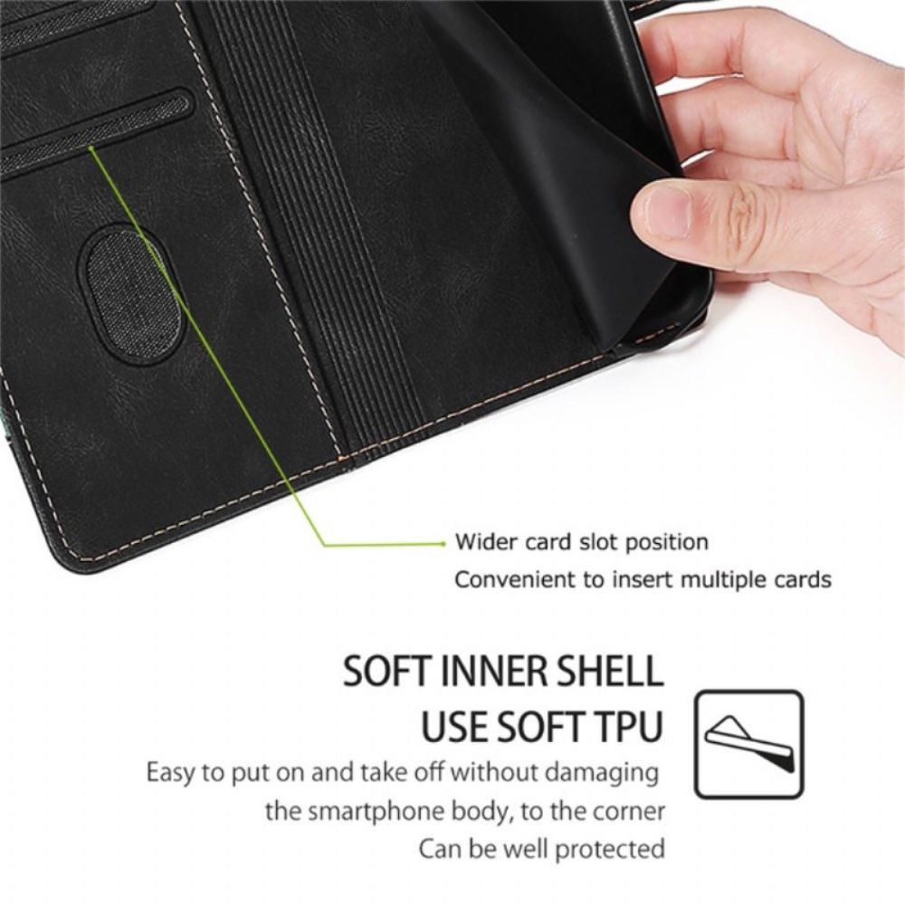 Flip Case Leren Oneplus Nord 5 Bloemenprint