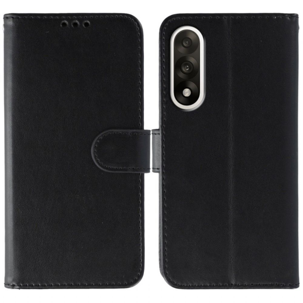 Flip Case Leren Oneplus Nord 5 Effen Kunstleer